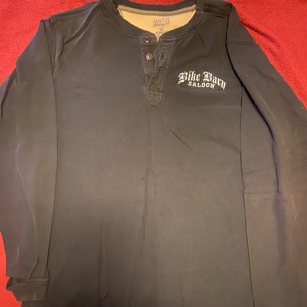 Austin Clothing Co. Navy Henley Shirt